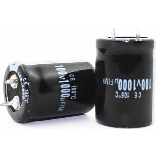 2PCS-20PCS 100V1000UF electrolytic capacitor 1000UF 100V 25*30MM