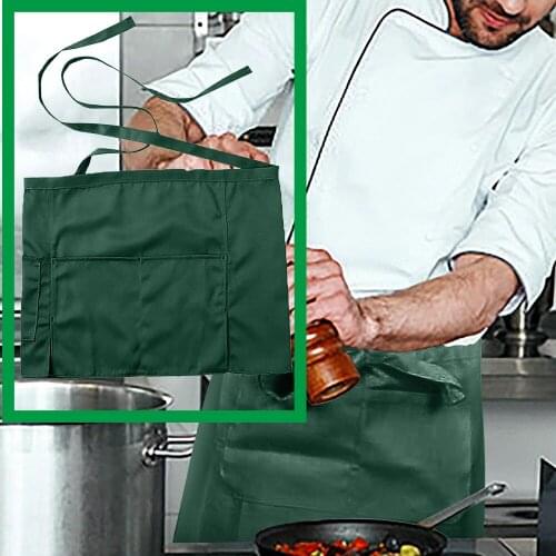 Waiter Waist Apron Catering Waitress Work Uniform Accessory Restaurant Beverage Store Short Waist Apron