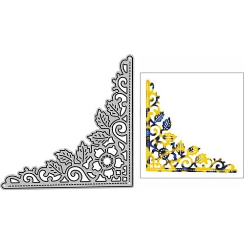 New Straight Floral Corner Craft Embossing Mold 2021 Metal Cutting Dies for DIY Decor Scrapbooking Album Card Making No Stamps