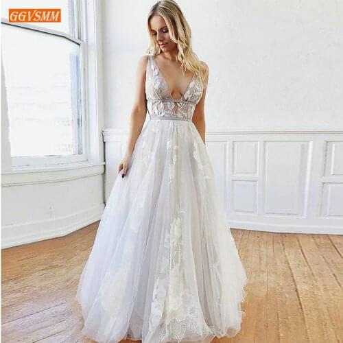 GGVSMM V-neck Wedding Dresses