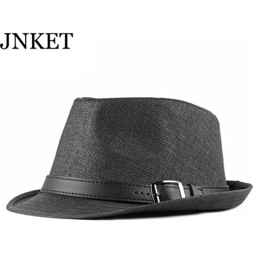 JNKET New Unisex Summer Straw Hat Fedoras Hat Gangster Cap Beach Hats Panama Hat Outdoor Sports Sunhat Summer Top Hats
