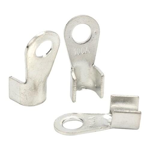 50pcs Tinned Copper Terminal Block OT-10A/20A/30A/40A/50A/60A/80A/100A/150A/200A Hardware Accessories Conductive Copper Nose