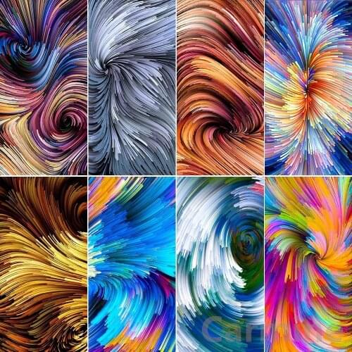 Colorful line Abstract Pictures DIY 5D Diamond Painting Cross Stitch Embroidery Wall Art Full Round&Square Drill Home Decoration