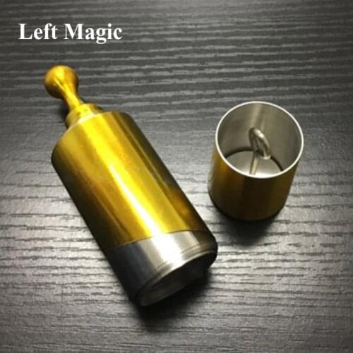 Metal Cudgel Disappearing/Vanising Cane Wand (120CM Length Golden -Silve) For Magician Magic Tricks Stage Gimmick Illusion