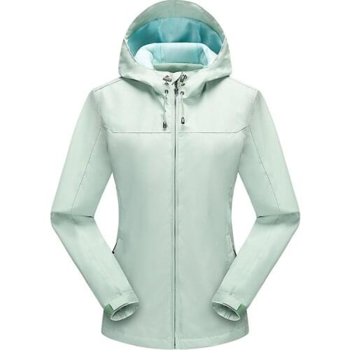 NEW Fashion Womens Outdoor Jacket Windproof Waterproof Moisture Wicking Spring Autumn Women Windbreaker Zipper Coat Plus Size