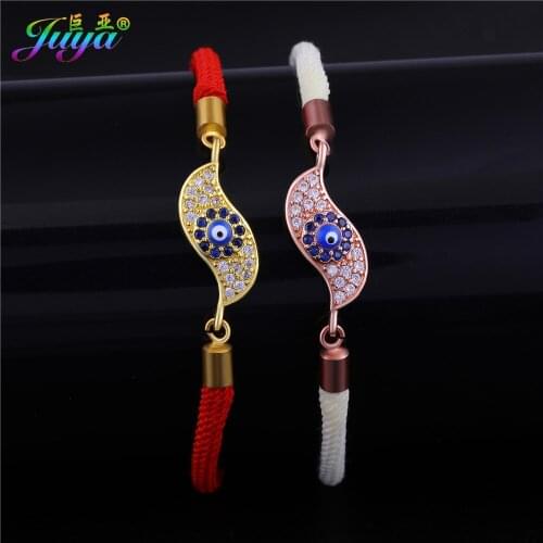 Newest Design Evil Eye Bracelets Micro Pave Zircon Gold//Rose Gold Greek Eye Bracelets Adjustable Rope Bracelets For Women