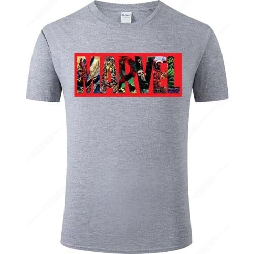 2021 New Marvel T Shirt Men Women Summer Cotton Short Sleeve Print T-shirt Unisex Streetwear Shirts Male Tee Tops Clothing J38