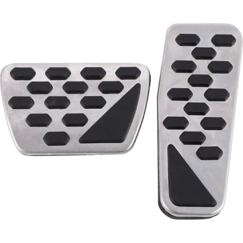 NEW-Gas And Brake Pedal Cover Auto Stainless Steel Foot Pedal Pad Kit For 2018-2019 Jeep Wrangler Jl Models, 2 Pcs