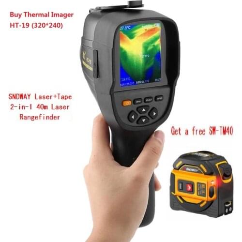 New Released HT-19 Handheld Thermal Imager Detector Camera Infrared Temperature Heat with Storage Match Seek/FLIR Thermal