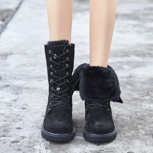 New style thickened high tube tie in winter Womens soft soled shoes High top cotton boots Fashionable Soft and comfortable