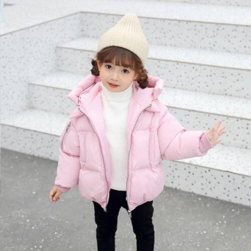 Pink/Red/Yellow/Black Color Girls Casual Thick Down Coats Childrens Hooded Outerwear Baby Girl Kids Wam Parkas Jackets Clothes