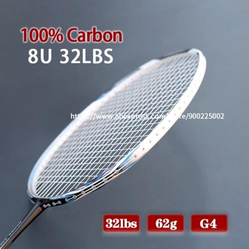 Professional Ultra Light 8U 65-67g 100% Full Carbon Fiber Badminton Rackets With Strings Bags Z Force Racket Sports Racquet
