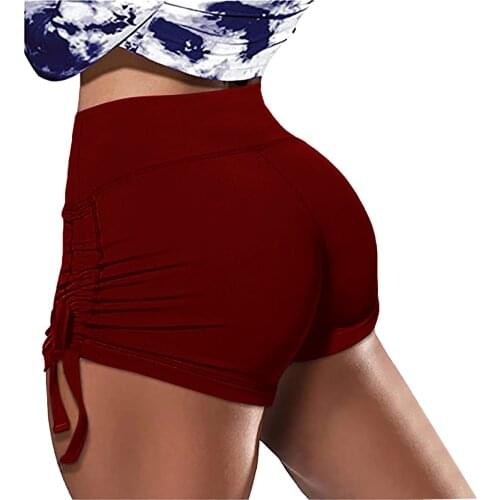 Yoga Pants Womens Workout Shorts Booty Yoga Butt High Waist Ruched Scrunch Short Leggings Exercise Fitness Activewear Pants