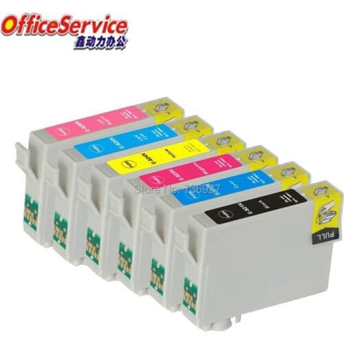 Compatible Ink cartridge T0821 to T0826 82N For Epson Stylus Photo RX590 RX610 RX690 TX659 TX720WD TX800FW TX820FWD printer