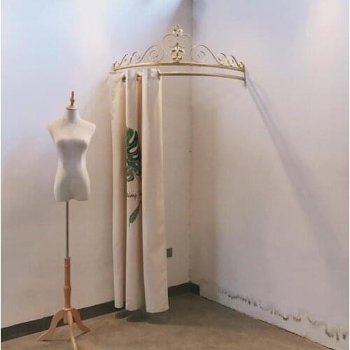 High grade creative fitting room curtain in clothing store