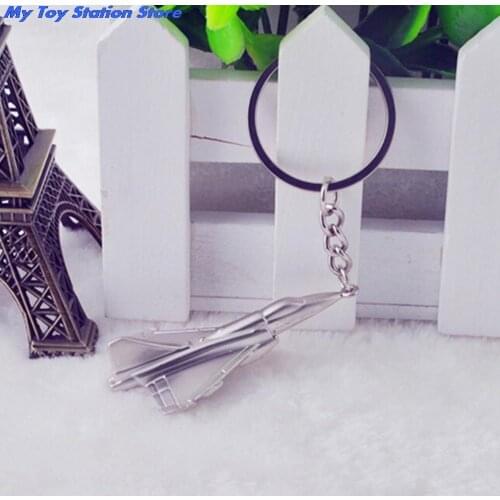 1 PC Cool Boy Mens Gift Airplane Toy Keychain Aircraft Airplane Model Keyrings Key Chain