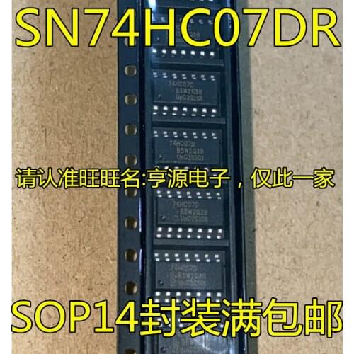 10PCS SN74HC07DR 74HC07D SOP14
