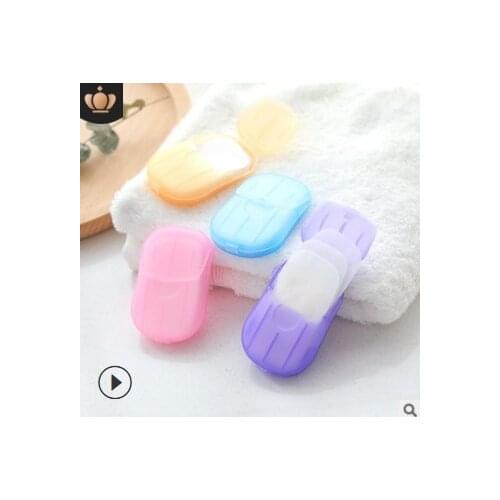 200 Boxes/lot 20pcs/Box Multi One-time Portable Outdoor Hand-washing Soap Paper Mini Traveling Soap Flake Bath Supplies HA457