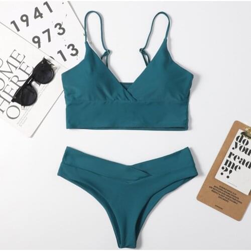 2021 Bandage Swimwear Women High Waist Bikini Push Up Stroj Kapielowy Damskie Mujer Banador Badpak Dames Monokini Maio Biquini