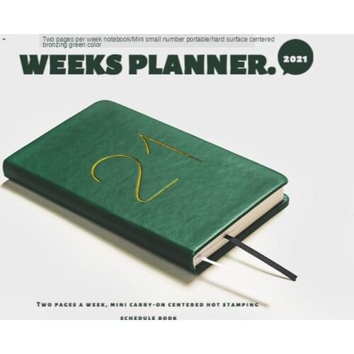 2021 plan schedule book portable daily hand account plan D mini a6 time management calendar plan hand account weekly plan book