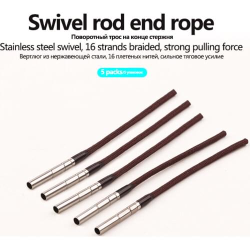 Rod Tip Swivel Stainless Steel Swivel Anti-rod Tip Main Line Winding Universal Rotating Rod Fishing Accessories