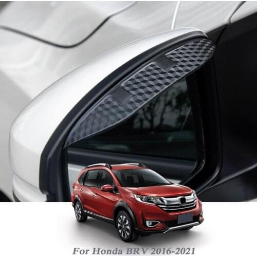 Car Rearview Mirror Rain Eyebrow Auto Shield Snow Guard Sun Side Visor Shade Protector For Honda BRV 2016-2021 Accessories