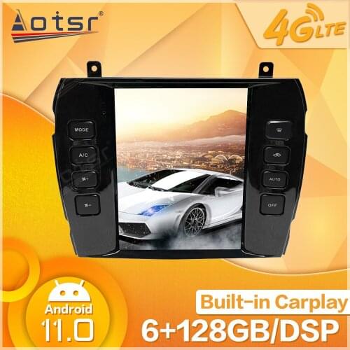 6G 128G Android 11 Radio For Jaguar XJ 2004 2005 2006 2007 2008 GPS Navigation Car Multimedia Player Stereo Head Unit Autoradio