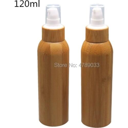 Free Shipping 10pcs 120ml Empty Shower Lotion Bottle, Plastic Makeup Emulsion Packaging Container Refillable Bottle