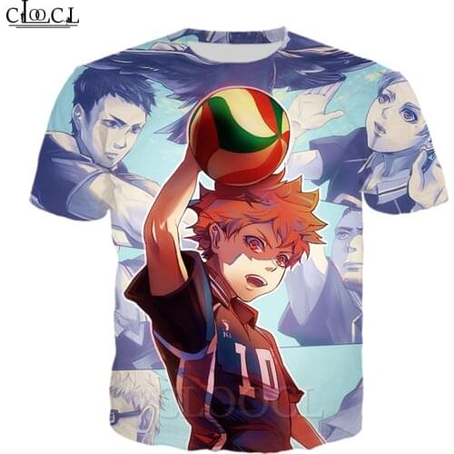 HX Anime Haikyuu Volleyball Junior T Shirt 3D Print Fashion Harajuku Streetwear Pullover Tops Oversized Clothes Drop Shipping