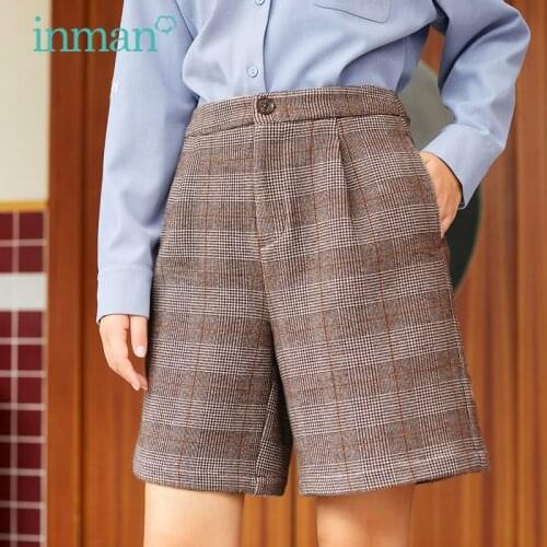 INMAN Women's High Waist Shorts