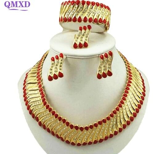 Gold necklace jewelry sets fine jewelry sets fashion jewelry set women necklace african bead jewelry