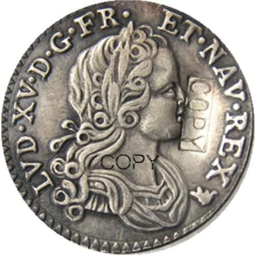 France 1719 Silver Plated Copy Coins