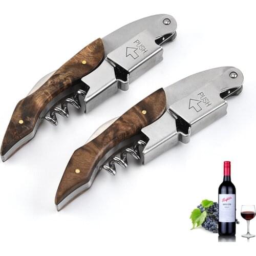 Kitchen Gadgets Wine Bottle Opener Kitchenware Bar Accessories Stainless Steel Multi-function Corkscrew Beer Open Tools Openers