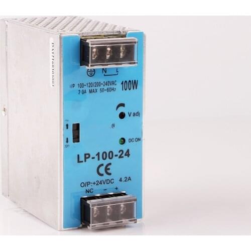 Micro size 100w 24vdc 4.2A output din rail smps LP-100-24 Mini size Din Rail Single Output 24v Switching power supply with CE