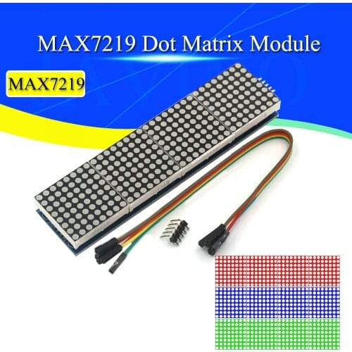 Max7219 Dot Matrix Module Control Single Chip Microcomputer Module 4-in-1 Display Send 5P Line