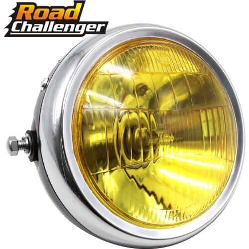 Motorcycle Retro Black Metal Front Headlight Lamp Kit Fits For CG125 GN125 For Harley Cafe Racer For Honda