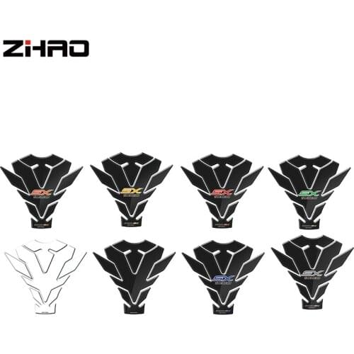 Motorcycle 3D Fuel Tank Pad Protective Stickers Decals For Kawasaki Z1000SX 2017 2018 Fishbone Protective Decals