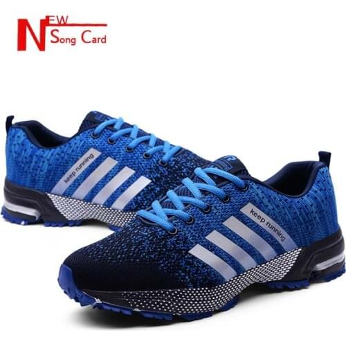 New song card Men Shoes 2019 Fashion Summer Mesh Breathable Casual Shoes Lightweight Comfortable Walking Sneaker Plus size 39-47