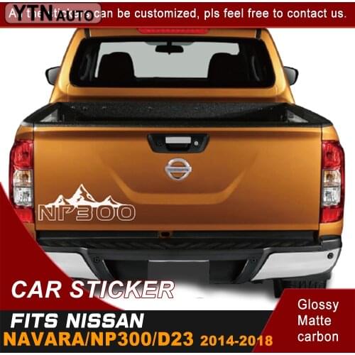 Car Decals For Nissan Navara NP300 D23 2014 - 2018 Free Shipping Mountain Racing Door Tailgate Stripe Graphic Vinyl Car Sticker