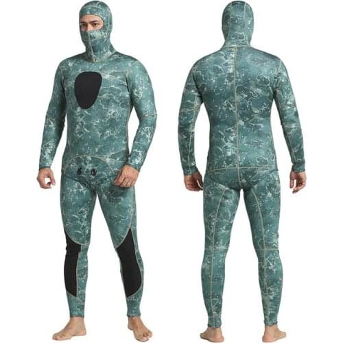 3MM neoprene camouflage Wetsuit Men Full Body Scuba diving suit spearfishing Snorkeling Surfing Wetsuit winter thermal swimsui