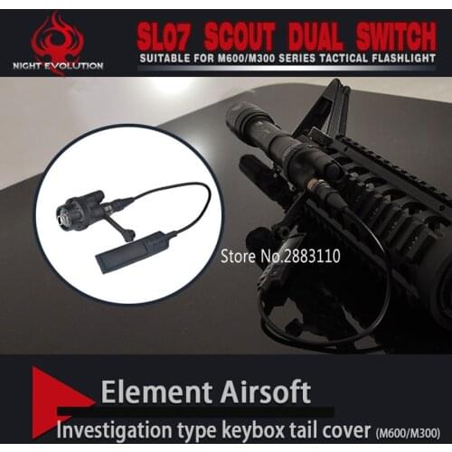 Night Evolution Tactical Gun Light Tail Surefir Remote Switch Fit M300A M600C SL07 Pressure Pad Switch Flashlight Accessories