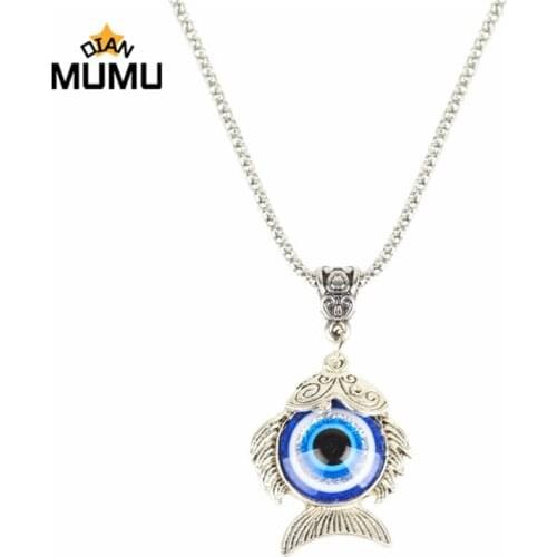 Fashion Charming Necklace Gothic Eyeball Vintage Punk evil Eyes Pendant Necklace Lucky Evil Eye Necklace Gifts