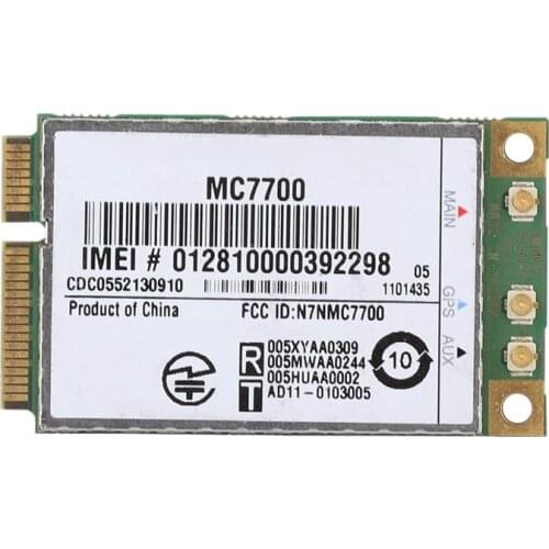 Unlocked MC7700 3G/4G WWAN Card for Sierra AirPrime,100Mbps 4G/3G LTE/FDD/WCDMA/Edge GPS Module for Windows/Linux