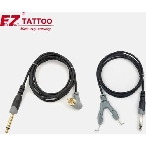Gray 6FT EZ Iwork Premium Jack Mono Plug /RCA Connection Tattoo Clip Cord Cable Lightweight for Tattoo Machine & Power Supply