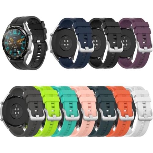 Silicone Watch Strap For Huawei Watch GT GT2 46mm Replacement Watch Band Sport Bracelet For Huawei GT2 Smart Watch 22mm