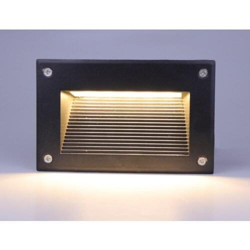 LED Stair Light Step Lights Recessed Buried Corner Light Footlight Indoor Outdoor Waterproof Staircase Step Lamp AC85-265V FR55