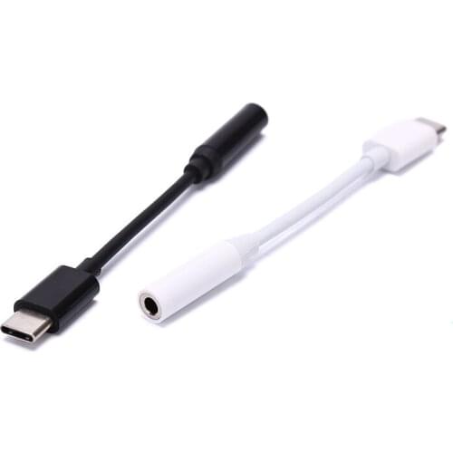 Type-C To 3.5mm Earphone Cable Adapter Type C Male To 3.5 AUX Audio Female Jack