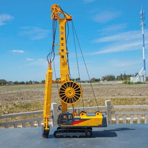 1:35 Automated engineering vehicle wall hydraulic Excavator alloy truck model metal tracked vehicle kids toys gifts collection