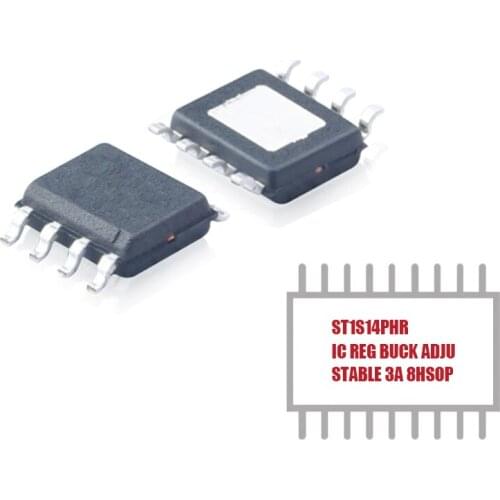 1PCS ST1S14PHR IC REG 3A IC Positive Adjustable 1.22V 1 Output 3A 8-SOIC PMIC DC DC Switching Regulators