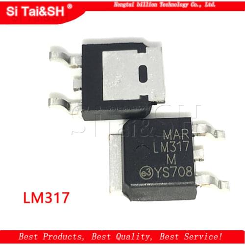 10pcs/lot LM317 adjustable voltage regulator SMD transistor TO-252 patch LM317M new original